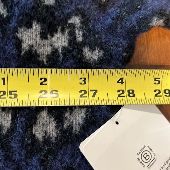 NWT Athleta Hawthorn Textured Merino Wool Blend Crew Sweater size 3X. - Picture 7 of 8